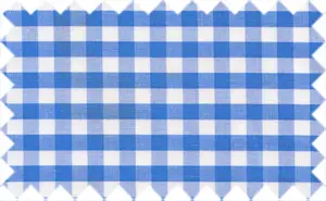 Egyptian Blue/White Gingham Checks, 100%  Deluxe Cotton