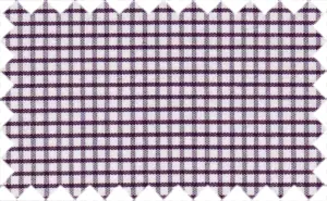 Dark Purple/White Checks, 100% Polyester - Shiny surface
