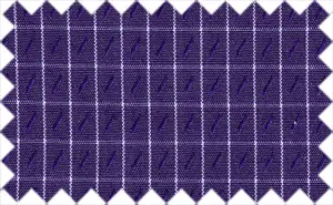 White/Mulled Wine Blue Checks, Cotton/Polyester Blends