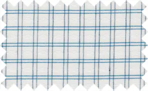 Chathams Blue/White Checks, 100% Polyester