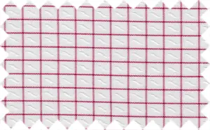 Cadillac Red/White Checks, Cotton/Polyester Blends