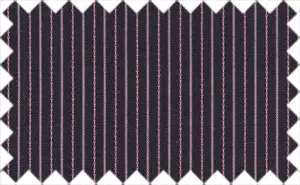 Rouge Red/Black Stripes, Cotton/Polyester Blends