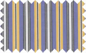 Harvest Gold/Rich Blue/White/Black Stripes, 100% Cotton