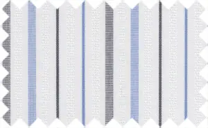 Polo Blue/Dark Gray/White Textured Stripes, 100% Cotton