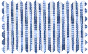 Blue/White Dress Stripes, 2Ply 100% Cotton