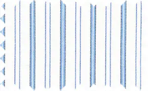 Jordy Blue/White/Black Stripes, 100% Cotton