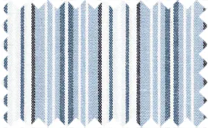 Light Steel Blue/Orient Blue/Black Stripes, 100% Cotton