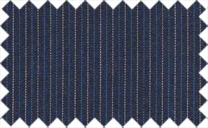 Havelock Blue/White Pin Stripes over Regal Blue, Cotton/Polyester Blends