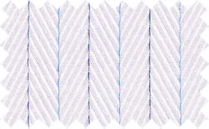 Blue/Light Blue textured pinstripes over Light Lavender, 100% Cotton