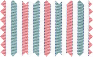 Light Coral/Blue Chill/White/Navy Blue Stripes, 100% Cotton