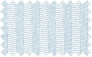 Powder Blue Stripes, Cotton/Polyester Blends