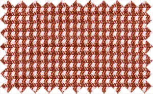 Maroon Red/White Checks, Cotton/Polyester Blends