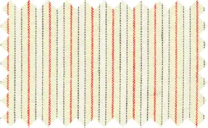 Sunset Orange/Dutch White/Black/White Stripes, 100% Cotton