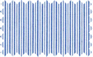 Persian Blue/White Stripes, 100% Cotton