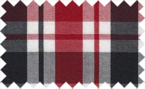 Burgundy/Black Tartan Checks, 100% Cotton