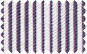 Midnight Blue/Carmine/White Stripes, 100% Cotton