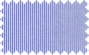 Persian Blue/White  Stripes, 2Ply x 2Ply Cotton