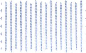 Cerulean Blue/White Stripes, 2Ply Cotton/Polyester Blends