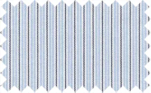 Tropical Blue/Black/White Stripes, 2Ply Cotton
