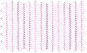 Light Orchid/White Textured Stripes, Cotton/Polyester Blends