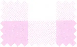 Classic Rose Pink/White Checks, 100% Cotton