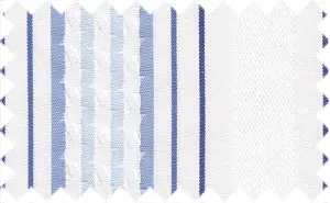 Midnight Blue/Navy Blue/Perano Blue/Onahau/White Stripes, 100% Cotton