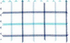 Midnight Blue/Deep Sky Blue/Pale Cornflower Blue/White Checks, 2Ply Royal Oxford Cotton