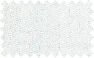 White Herringbone, 2Ply Cotton - The pattern is not much prominent