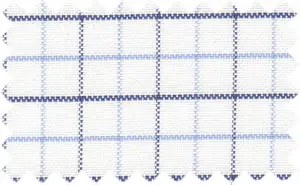 Midnight Blue/Pale Cornflower Blue/White Checks, 100% Cotton