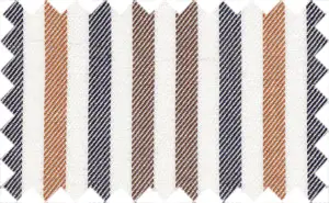 Copper Brown/Chilean Fire/Black/White Stripes, 100% Cotton