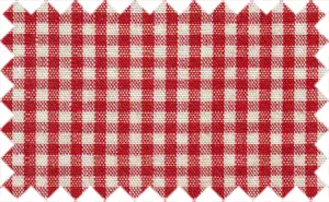Fire Brick/White Gingham Checks, 100% Cotton