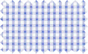 Royal Blue/White Checks, 100% Cotton