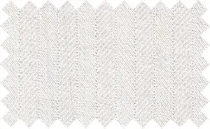 White 2Ply Herringbone, 2Ply 100% Cotton