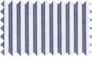 Venice Blue/White Stripes, Cotton/Polyester Blends
