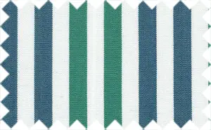 Catalina Blue/Persian Green/White Stripes, 100% Cotton