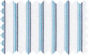 Midnight Blue/Cerulean Blue/Cornflower Blue Stripes, 100% Cotton