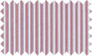 Dark Red/Blue/White Stripes, 100% Cotton