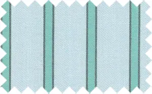 Tropical Blue/Turquoise/Black 2Ply Stripes, 2Ply 100% Cotton