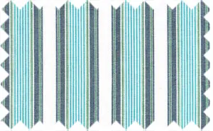 Pickled Bluewood/Terquise/Hippie Green/White Stripes, 100% Cotton