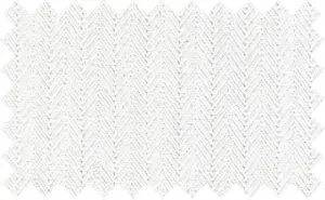 White 2Ply Herringbone, 2Ply 100% Cotton