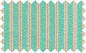 Keppel Green/Tacao Stripes, 100% Cotton