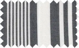 Black/White Stripes, 100% Cotton