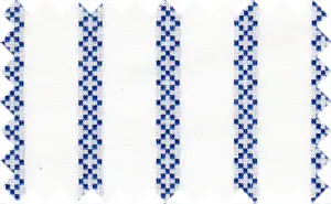 Catalina Blue/White Textured Stripes, 100% Cotton