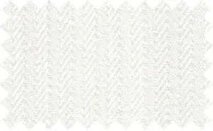 White Textured Chevron, 100% Cotton