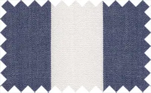 Bay Of Many/White Wide Linen Stripes, 100% Linen