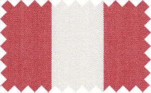 Dark Pink/White Wide Linen Stripes, 100% Linen