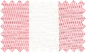 Coral Candy/White Wide Stripes, 100% Cotton
