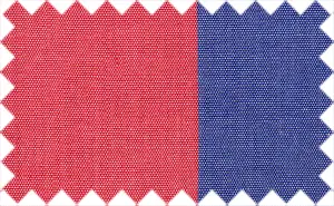 Resolution Blue/Cerise Red Wide LinenStripes, 100% Linen