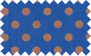 Muddy waters pink/Egyptian Blue polka dots, 100% Polyester