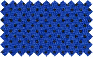 Black/Tory Blue Polka Dots, 100% Polyester
